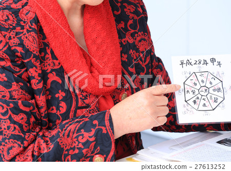 Fortune teller receiving consultation 27613252