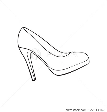 High heeled, glittering, elegant white wedding High heeled, glittering, elegant white wedding 27614462
