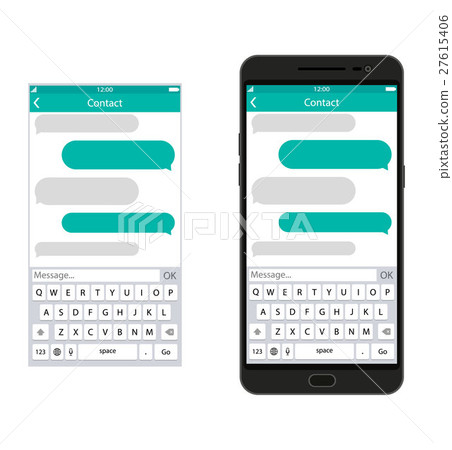 Smartphone with messaging sms app 27615406