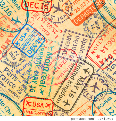 Colorful International travel visa rubber stamps Colorful International travel visa rubber stamps 27619695
