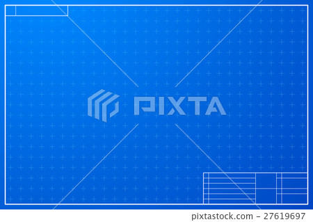 Layout template in blueprint style 27619697