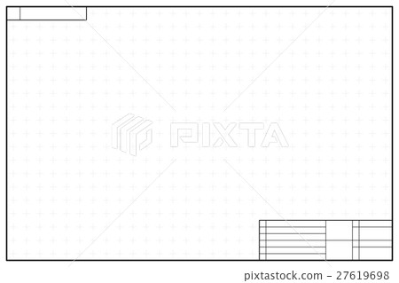 Layout template in blueprint style with marks Layout template in blueprint style with marks 27619698
