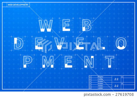 Web development phrase scheme in blueprint style Web development phrase scheme in blueprint style 27619708