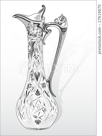 Ancient jug in style of the end of 18 centuries Ancient jug in style of the end of 18 centuries 27619870