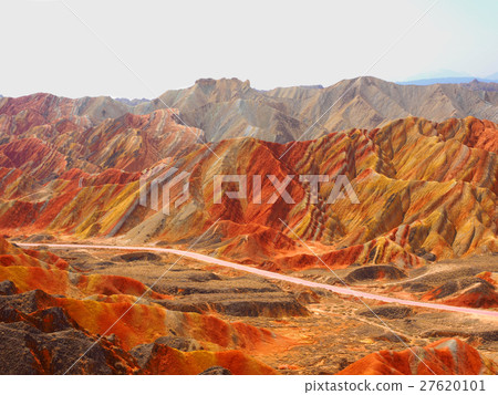 Colorful Danxia Topography,Zhangye,Gansu,China 27620101