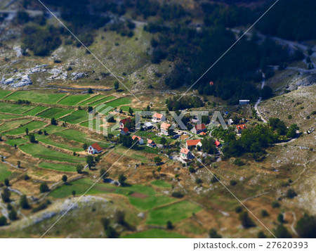 Small village overlook,perspective,Montenegro 27620393