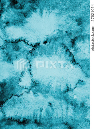 Abstract blue watercolor on paper texture Abstract blue watercolor on paper texture 27621054