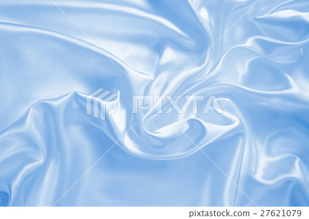 Smooth elegant blue silk or satin as background Smooth elegant blue silk or satin as background 27621079