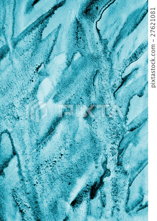 Abstract blue watercolor on paper texture Abstract blue watercolor on paper texture 27621081