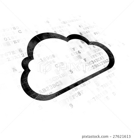Cloud networking concept: Cloud on Digital 27621613