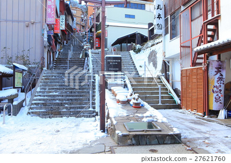 Ikaho溫泉石階鎮(上排)的冬季景象 Ikaho溫泉石階鎮(上排)的冬季景象 27621760