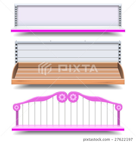 Vector Empty Shop Shelves 27622197