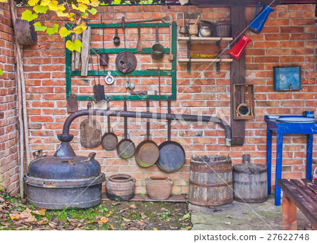 Old kitchen in Serbian village  27622748
