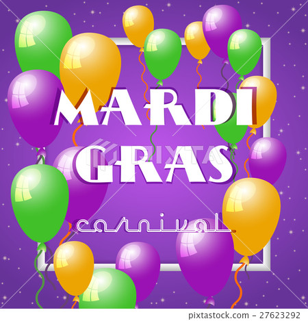 Mardi Gras holiday card 27623292
