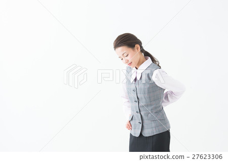 腰,胃壓抑女性(OL業務) 腰,胃壓抑女性(OL業務) 27623306