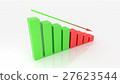 negative graph 3d illustration 27623544