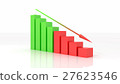 negative graph 3d illustration 27623546