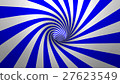 Blue and white hypnotic spiral 27623549