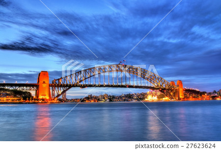 Sydney Harbour Bridge at sunset Sydney Harbour Bridge at sunset 27623624