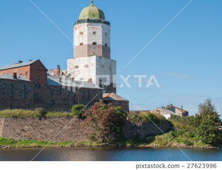 castle from the embankment, tower of St. Olav castle from the embankment, tower of St. Olav 27623996