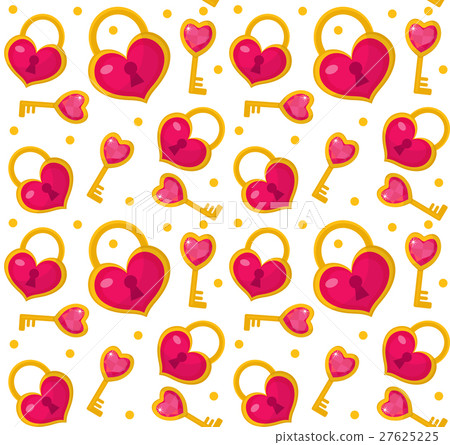 Cute seamless pattern Valentines day with heart Cute seamless pattern Valentines day with heart 27625225