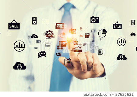 Cloud computing media concept Cloud computing media concept 27625621