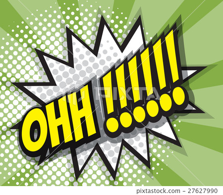 Abstract OH Pop Art, Comic Book Background  27627990