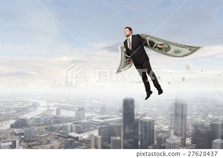 Business concept money is freedom 27628437