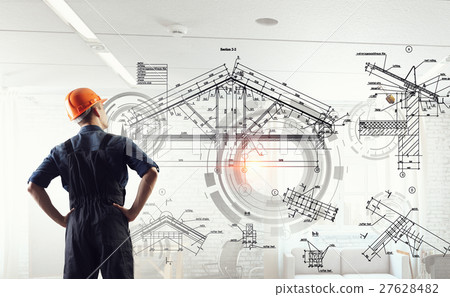 Builder man and media interface Builder man and media interface 27628482