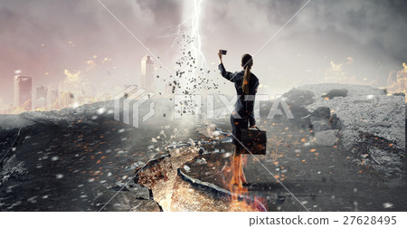 Businesswoman catching moment on her mobile Businesswoman catching moment on her mobile 27628495