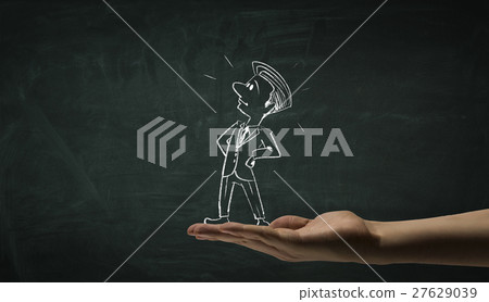 Cartoon image of business personage 27629039