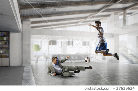 He is football fan He is football fan 27629624