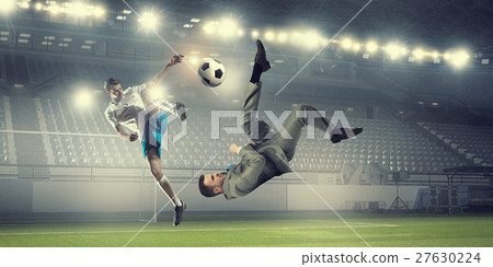 Soccer player in attack Soccer player in attack 27630224