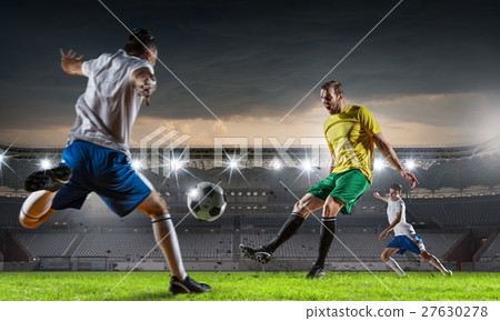 Hot moments of soccer match 27630278