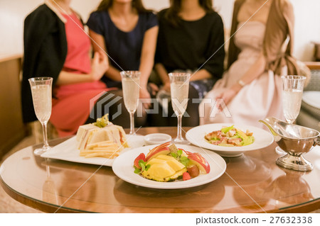 Hotel girls party cuisine antipasto 27632338