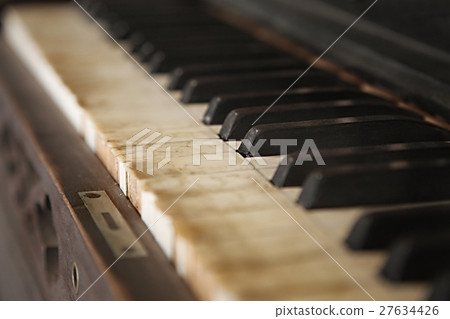 Old Piano Closeup Old Piano Closeup 27634426