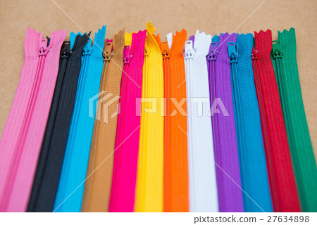 colorful and many zipper for tailoring 27634898