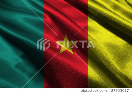 Cameroon national flag 3D illustration symbol 27635017
