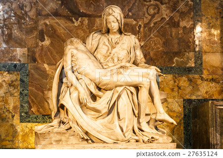 Pieta sculpture at Saint Peter's Basilica. Pieta sculpture at Saint Peter's Basilica. 27635124