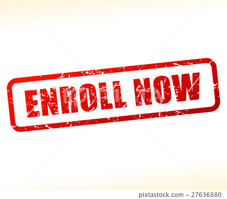 enroll now text stamp enroll now text stamp 27636880