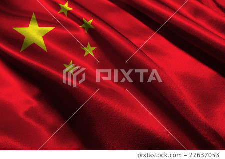 China national flag 3D illustration symbol.  27637053