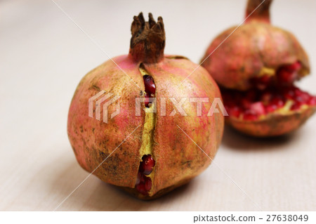Two ripe pomegranates 27638049