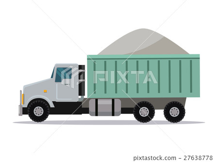Trucking Vector Banner. Cargo Concept Truck Tipper 27638778
