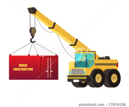 Crane truck. under construction concept. 27639106