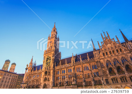 Marienplatz town hall square of Munich Germany Marienplatz town hall square of Munich Germany 27639759