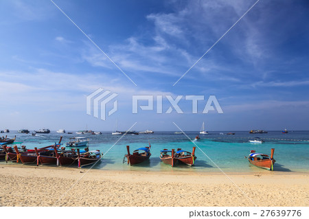 Longtail boat at Koh Lipe island, Thailand Longtail boat at Koh Lipe island, Thailand 27639776
