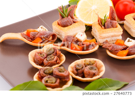 Anchovies in pastries 27640773