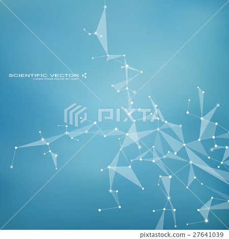 Molecule DNA and neurons vector. Molecular - Stock Illustration ...