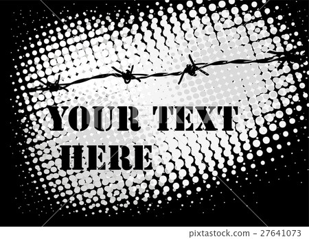 Barb wire background 27641073