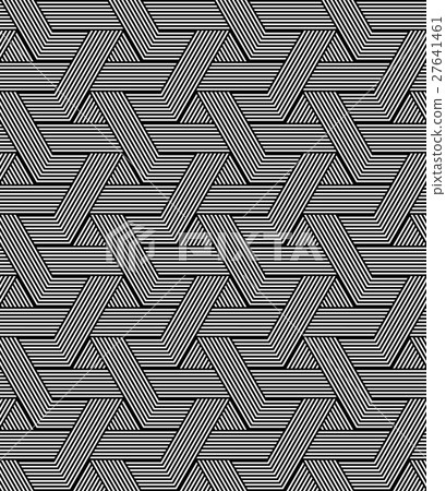 Seamless zigzag lines pattern. Seamless zigzag lines pattern. 27641461